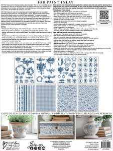 Delft Traditions Azure IOD™ Paint Inlay -  Iron Orchid Design™