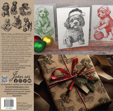 Load image into Gallery viewer, Christmas Pups-Limited Edition IOD™ Stamp
