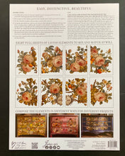 Load image into Gallery viewer, Joie des Roses Decor Transfer™ by IOD (Pad of 8 - 12&quot;x16&quot; sheets) - Iron Orchid Designs
