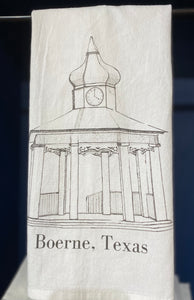 Boerne, TX Gazebo tea towel