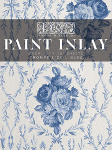 Trompe l’oeil Bleu Paint Inlay