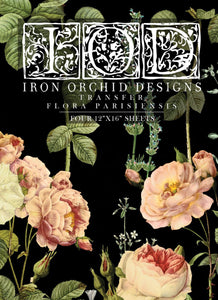 Flora Parisiensis IOD™ Transfer Iron Orchid Design