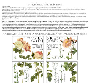 Flora Parisiensis IOD™ Transfer Iron Orchid Design