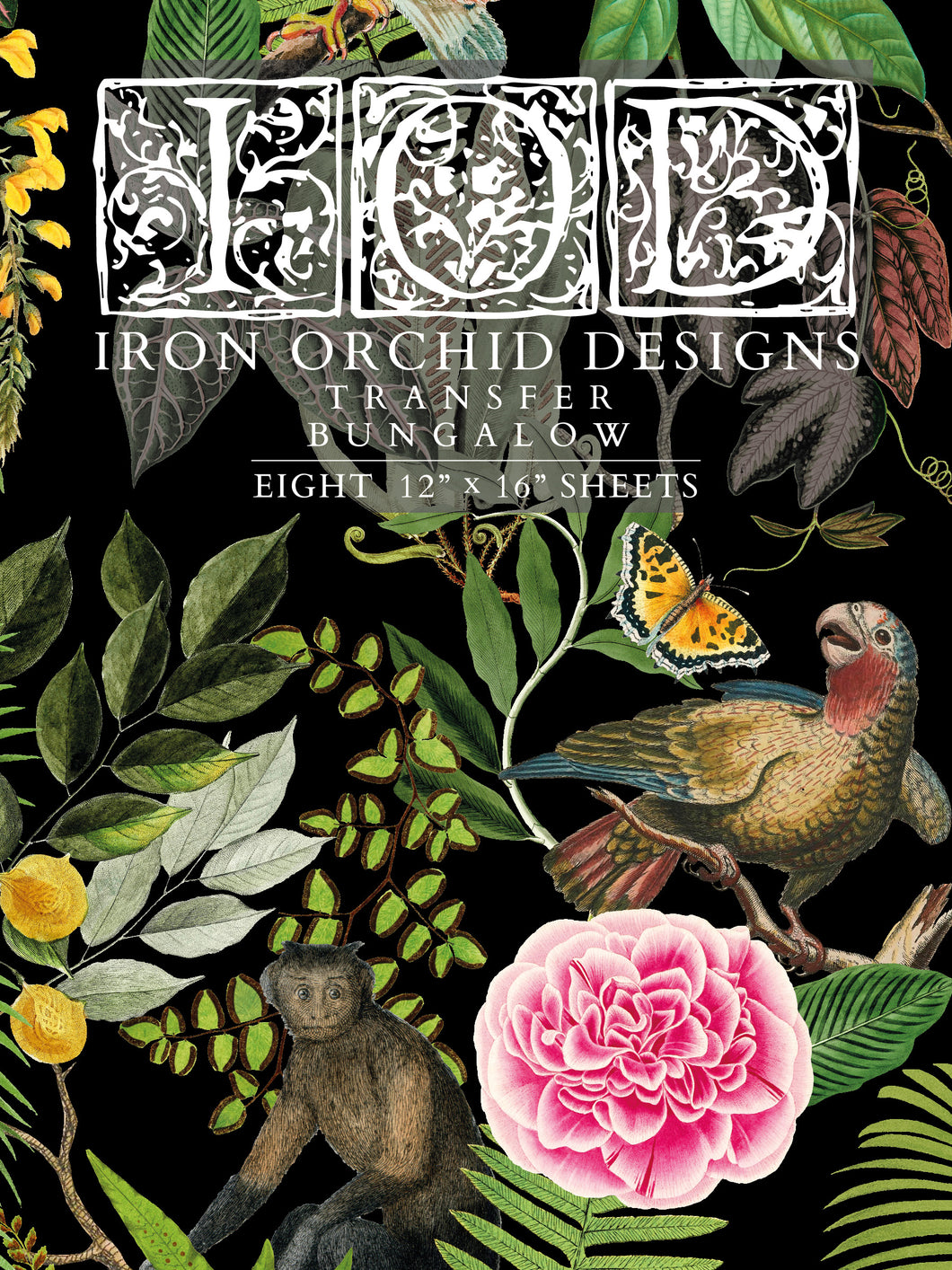 Bungalow IOD™ Transfer Iron Orchid Design