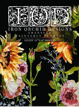 Load image into Gallery viewer, Painterly Florals IOD™ Transfer Iron Orchid Designs
