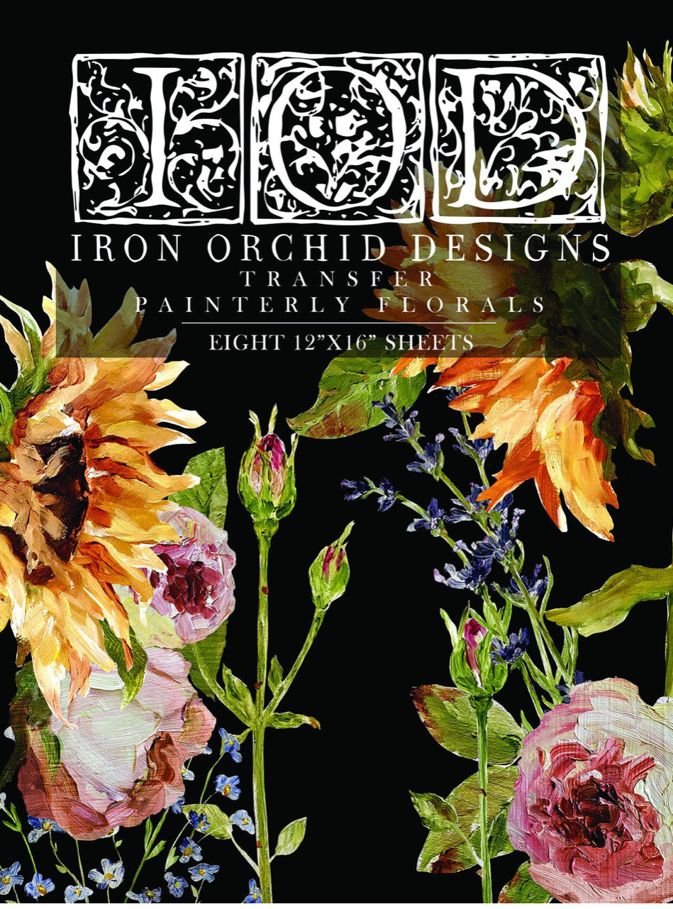 Painterly Florals IOD™ Transfer Iron Orchid Designs