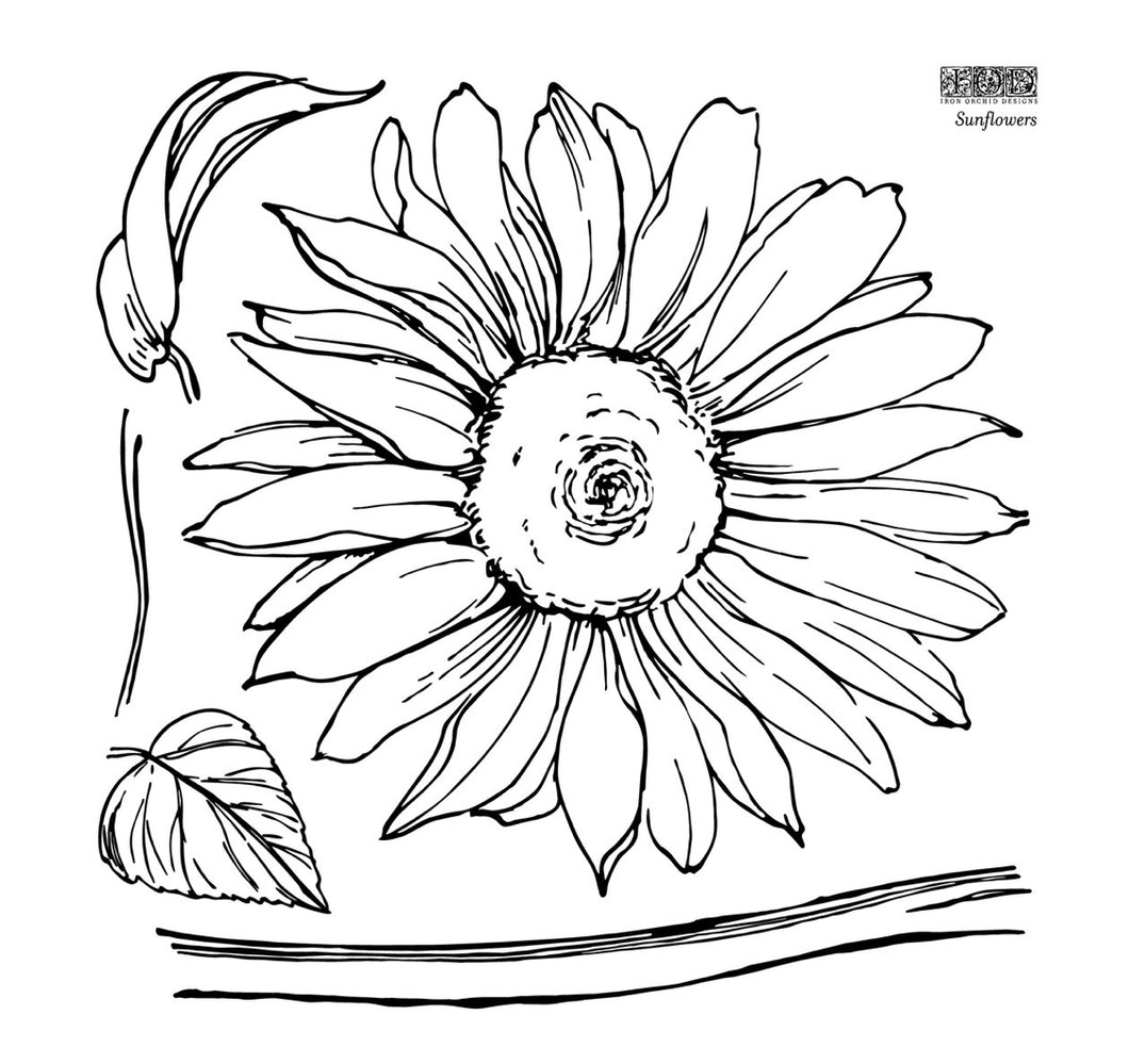 Sunflower IOD™ Stamp Iron Orchid Designs