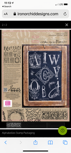 Alphabellies IOD™ Stamp Iron Orchid Designs