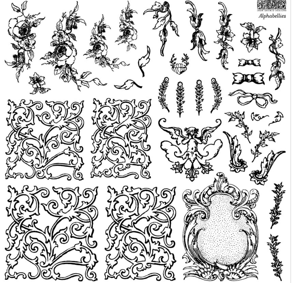 Alphabellies IOD™ Stamp Iron Orchid Designs