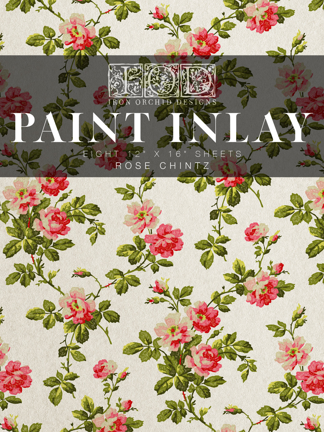 Rose Chintz IOD™ Paint Inlay Iron Orchid Designs