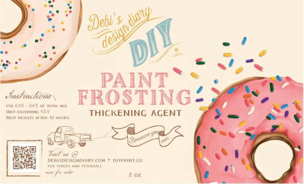 DIY Paint Frosting (thickening agent)