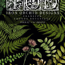 Load image into Gallery viewer, Fronds Botanical IOD™ Transfer Iron Orchid Design
