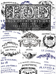 Traditional Pots IOD™ Transfer Iron Orchid Designs