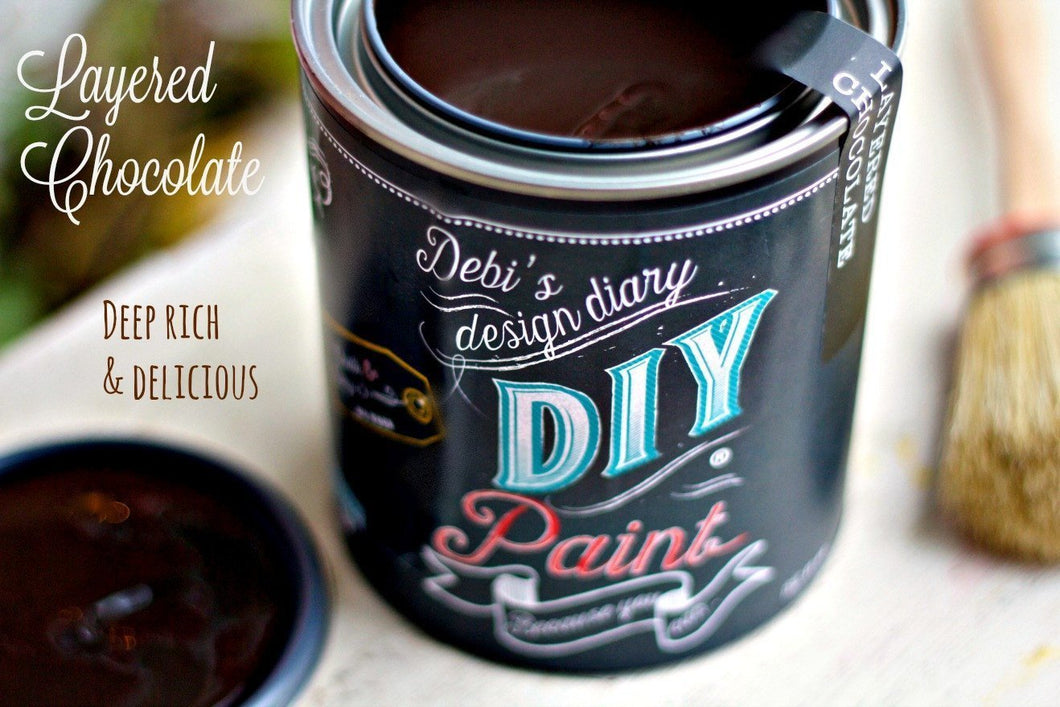 Layered Chocolate DIY Paint